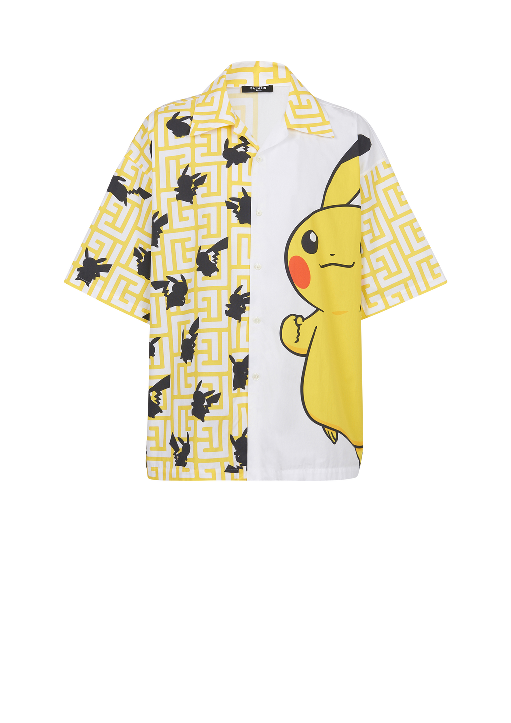 Unisex - Oversized Pokémon print shirt, yellow, hi-res