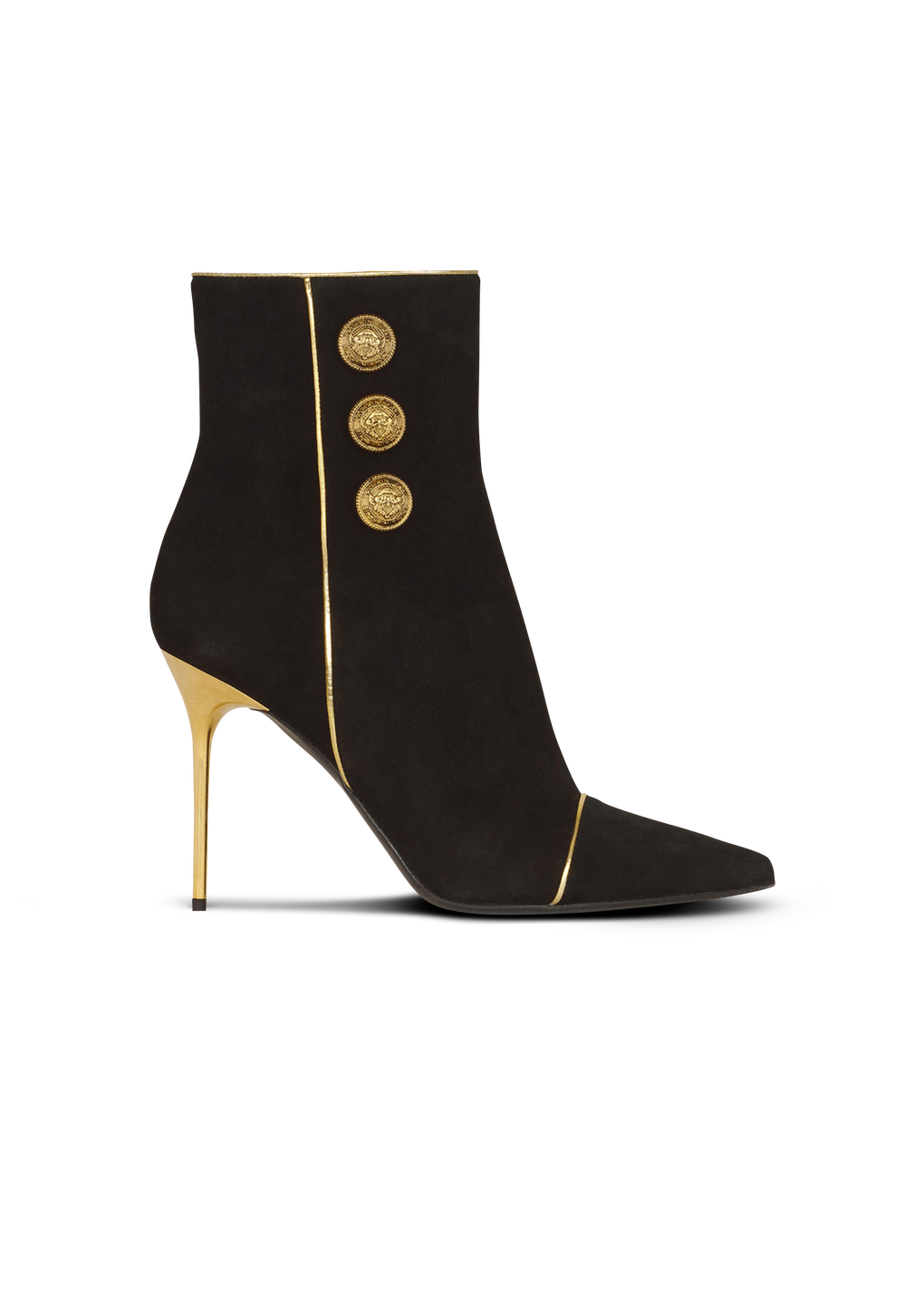 Suede Roni ankle boots, black, hi-res