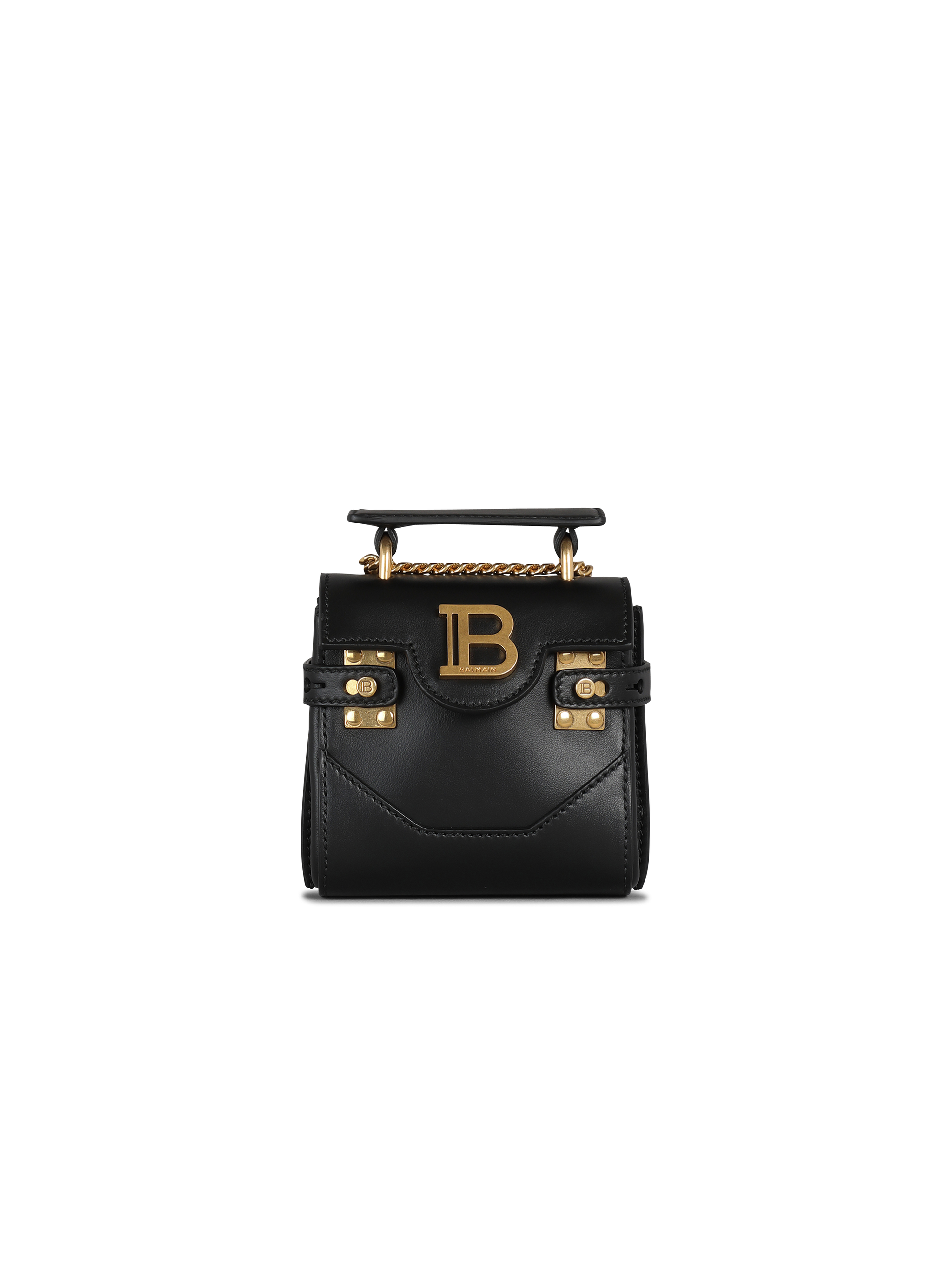 Leather B-Buzz Mini bag, black